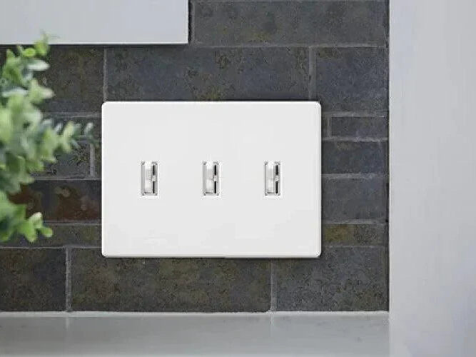Modern switches & plates — installed by PatriotFix in Orange County